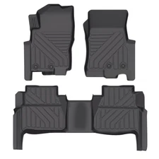 All Weather Floor Mats Liner Carpets for 2017-2024 Nissan Frontier Crew Cab