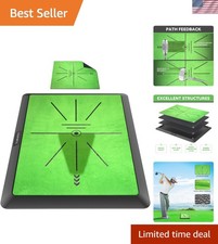 Golf Hitting Mat, Golf Training Mat for Swing Path Feedback Detection Batting...