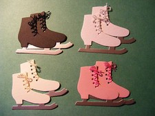 Ice Skate Skating Iceskating Hockey Dance Christmas Yule Traditional Die Cuts