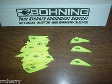 100 Bohning 2" BLAZER Arrow Arrows VANES Archery NEON YELLOW fl flourescent