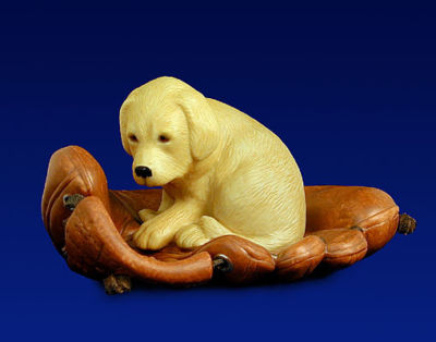A747⭐︎Puppy Glove ... Will Bullas 子犬置物 PUPPY GLOVE - WILL BULLAS - PORCELAIN | eBay