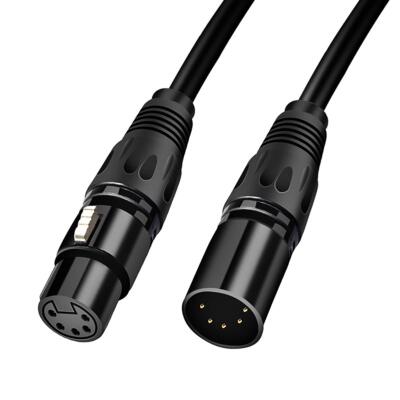 20 FT 5 PIN XLR DMX Cable Adapter DMX512 Male to Female Lighting Cable