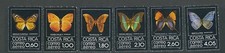 Costa Rica 1979 Airmail Set Papillons (Scott C759-764) Vf Mnh *Rare*
