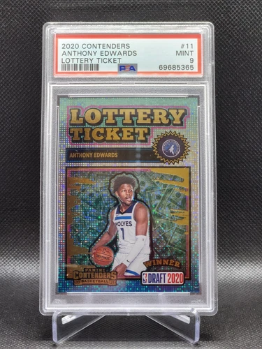 2020-21 Panini Contenders - Lottery Ticket Anthony Edwards  (RC) PSA 9