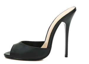 sexy black mules