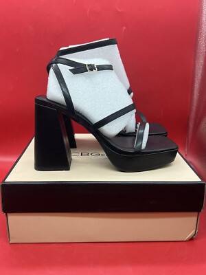 BCBgeneration Man Made Upper Black Galana Woman s Heels- Brand New Size 9.5