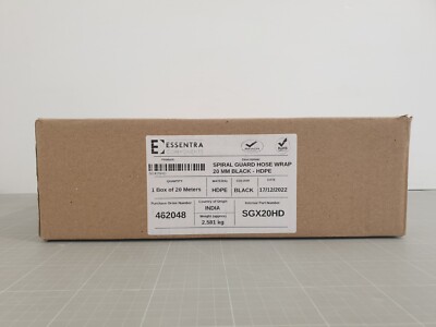 20m (1m/2,95 ) Essentra SGX20HD Spiralwickel-Schlauchschutz HDPE 20 mm - Schwarz