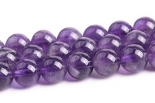 5-6MM Natural Purple Amethyst Beads Grade A Round Gemstone Loose Beads