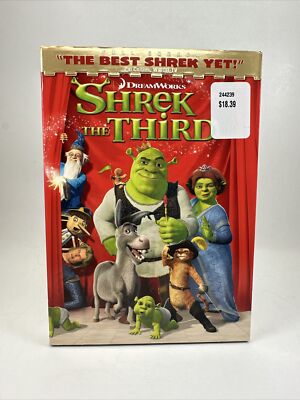 Shrek The Third DVD, 2007 w/Slipcover Dreamworks Animated NEW! SEALED! 