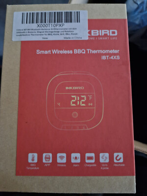 Inkbird Bluetooth BBQ Thermometer Grillthermometer IBT-4XS 4 Sonden 1000mAh