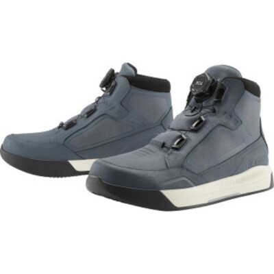 ICON ''PATROL 3 WP'' MOTORCYLE BOOTS BOA SYSTEM WATERPROOF MEN'S U.S. 12 - GREY