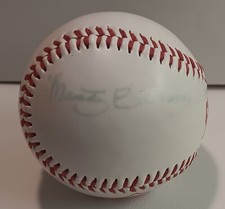 Cincinnati Reds Ball Baseball Marty & Thom Brennaman Signed Autograph (Faded)