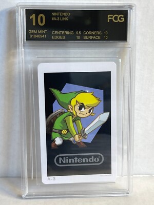 Nintendo Trading Cards #A-3 - Link (Legend of Zelda) SUPER RARE