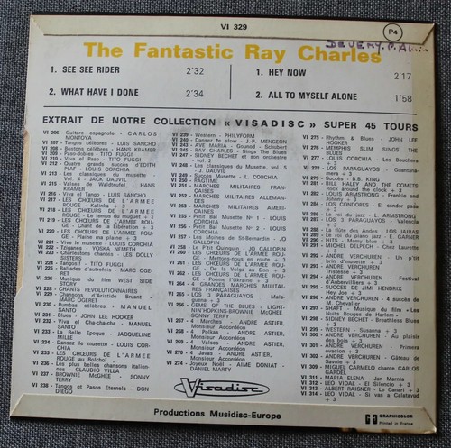 Ray Charles, the fantastic , EP - 45 tours - Foto 2 di 2