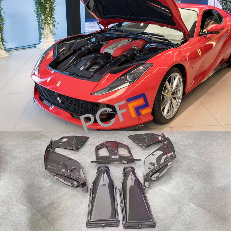 For Ferrari 812 GTS Superfast Dry Carbon Auto Engine Cover Bonnet