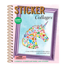 Mrs. Grossman's Sticker Collages Activity Book with 600 stickers, 8 Stencils