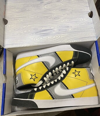 NWT Nike Blazer SB Elite Sub Pop Records Yellow Nirvana Mens 12DS 