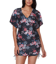 Bar III Women Tropical Escape Floral Print Caftan Cover Up Multi Size M 4582