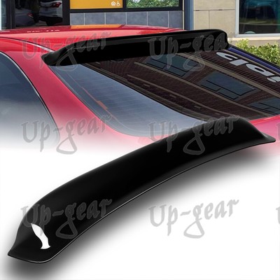JDM Rear Window Visor / Roof Spoiler For 2013-2015 Honda Civic - Gloss Black, Adhesive Mount