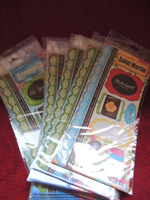 NEW SCRAPBOOK CUSTOMS TRAVEL VACATION STICKERS ST GEORGE ISLAND BERMUDA SUVA