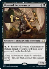 x1 Doomed Necromancer R MTG Commander Adventures in the Forgotten Realms M/NM, E