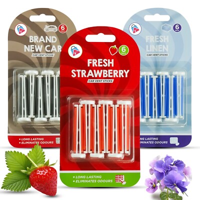 Auto Lufterfrischer Vent Clip, Autoduft Aroma Sticks, Duft Parfüm Diffuser