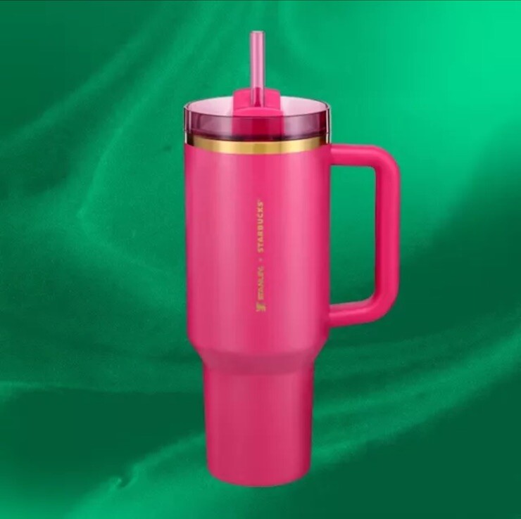 Stanley x Starbucks Berry Pink Glitter Stanley Tumbler 40 Oz