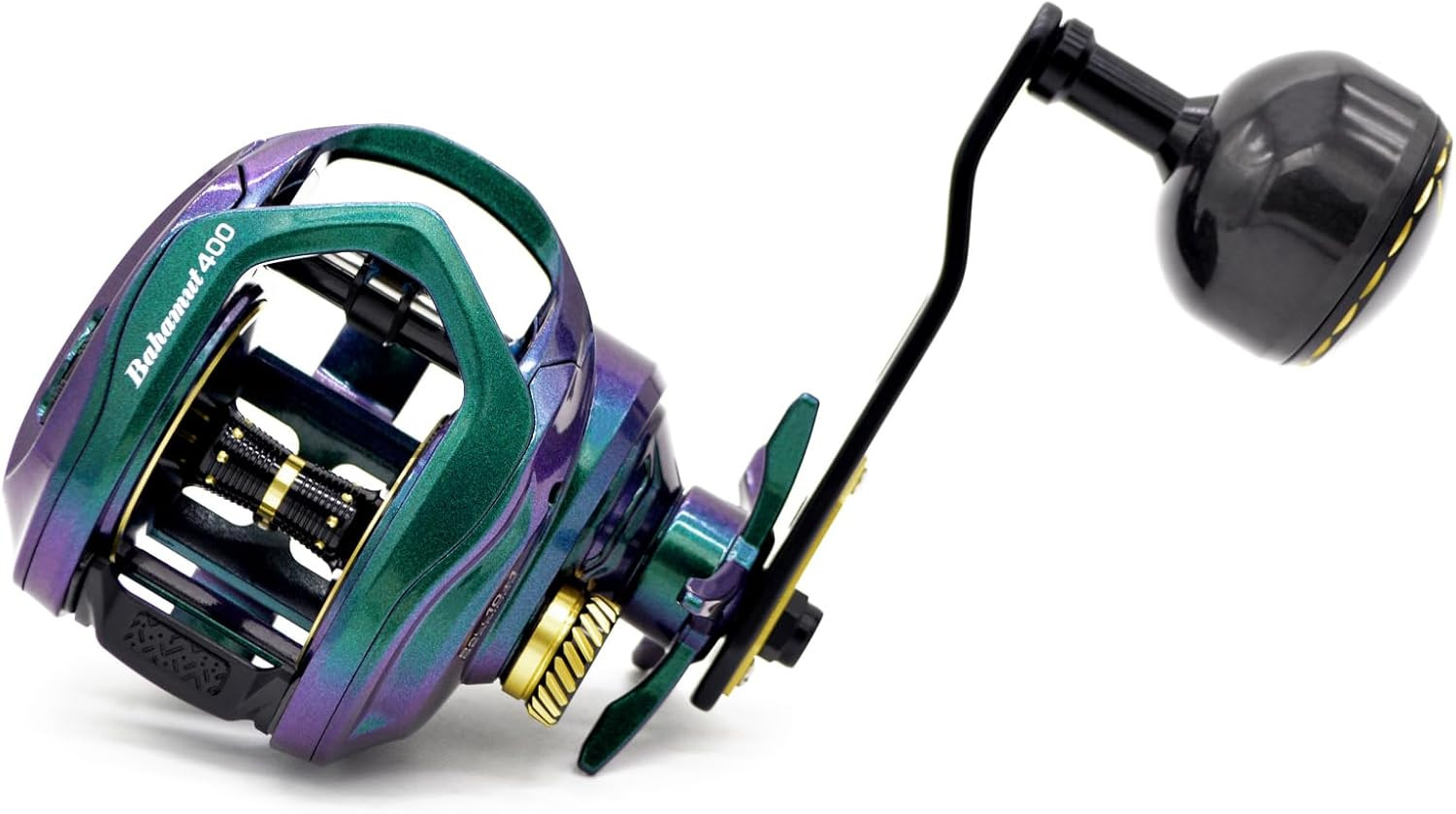 Bahamut 400 Baitcaster Reels, Large Capacity for Jigging, 10+1 Stainless Steel B
