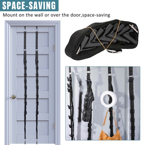 2PACKS Baseball Cap Hat Rack Wall Door Hanger Holder Storage Organizer 16 Hooks - Picture 8 of 12