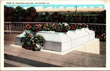 Tomb Unkown Soldier Arlington Virginia Va Memorial Amphithreatre Va Postcard