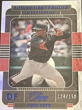2022 Panini Three and Two Juan Soto #/150 Silver Holo Future First Ballot Padres