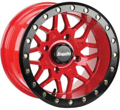 Dragon Fire Racing 15x10, 4/156, 5+5(+0mm), Red Typhon Wheels