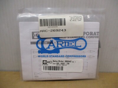 ARIEL kb-5092-zm COMPRESSOR VALVE REBUILD KIT