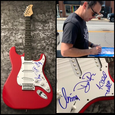 GFA Die Reason Doug Robb x4 Band Hoobastank Signiert Elektrisch Gitarre H1 COA