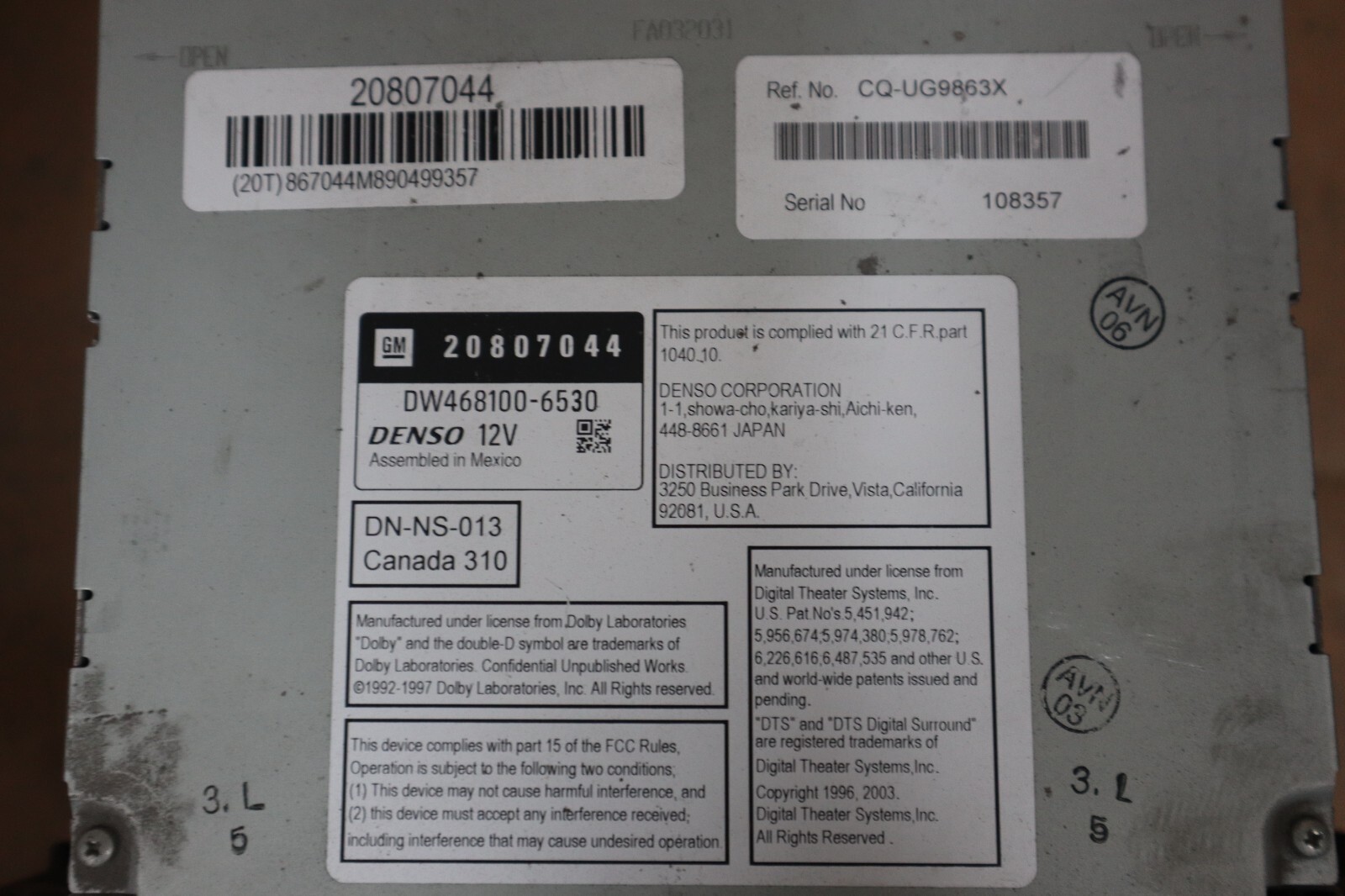 GMC 20807044 for sale online | eBay 