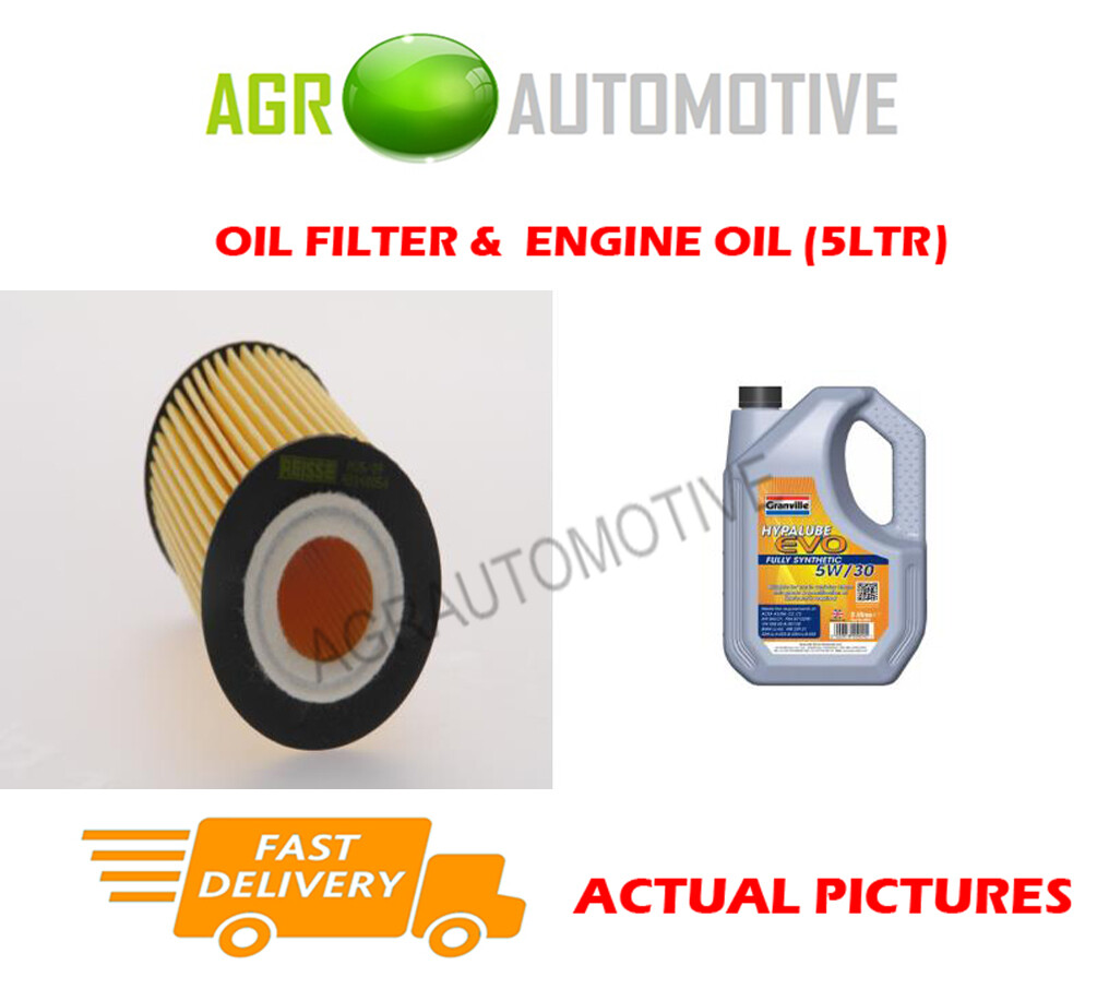 OEM SPEC PETROL OIL FILTER + VL 5W30 ENGINE OIL FOR OPEL MERIVA 1.4 140 2010