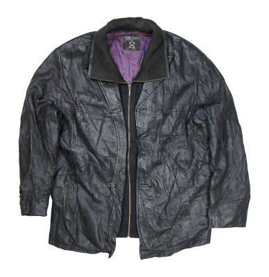 Tailor & Son Men's Leather Jacket XXL Black