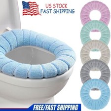 1/3PCS Warm Toilet Seat Cover Soft Bathroom Closestool Winter Seat Mat Washable