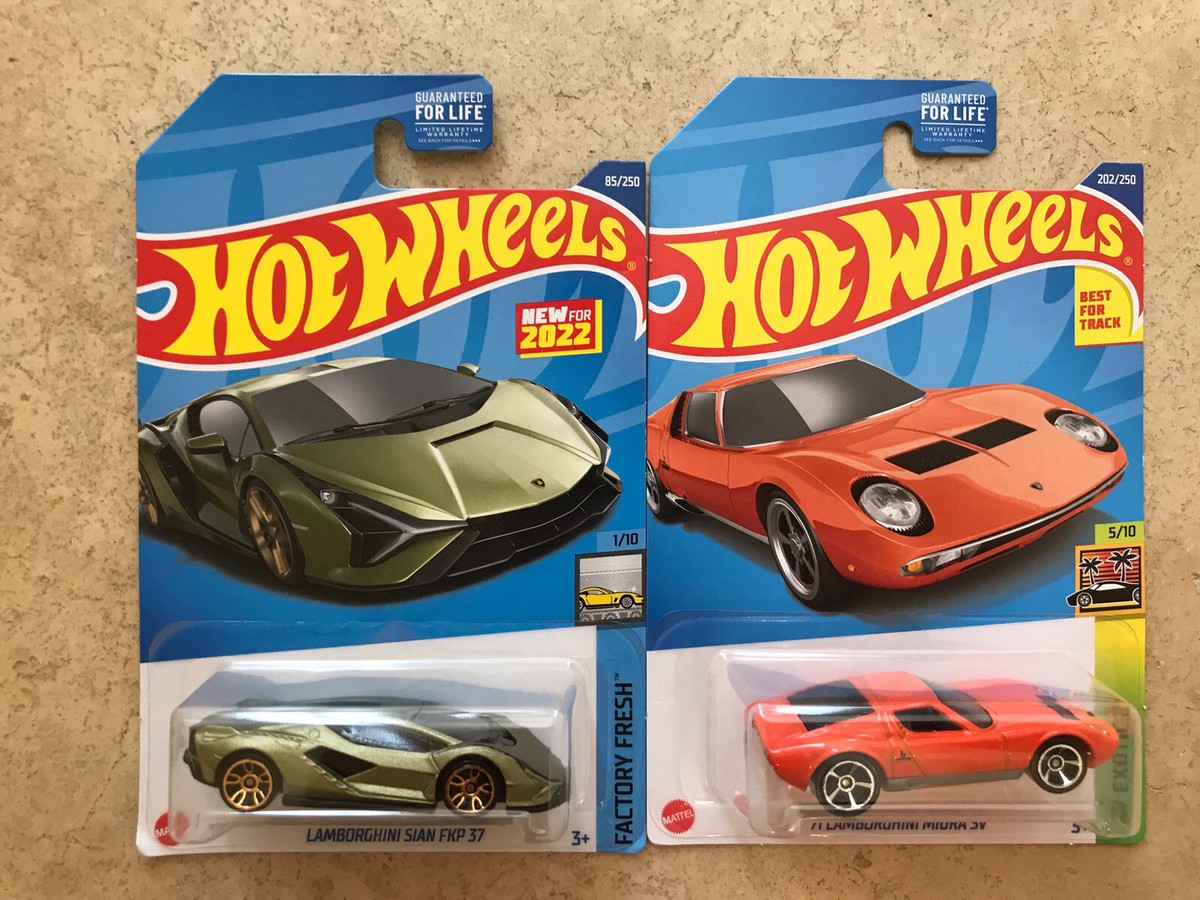 Hot Wheels 2022-85 LAMBORGHINI SIAN FKP 37 + '71 LAMBORGHINI