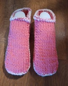 Handmade Knit Slippers 100 Canadian Thick Comfortable Durable Phentex Mix Ebay