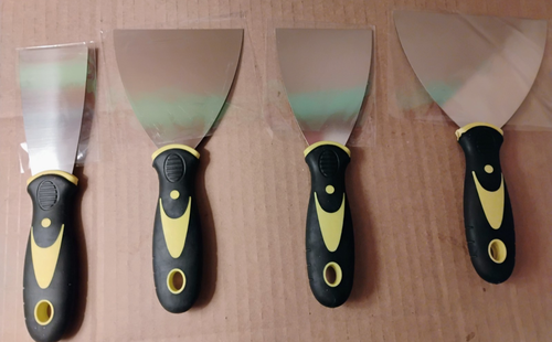 Putty Knife 4Pcs Lot Spackle Set 2, 3, 4, 5 in Stainless Steel Paint ...