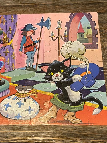 Storybook Series "Puss in Boots" 60 Piece Puzzle by Milton Bradley 1978 | Ages 4 - Picture 12 of 13