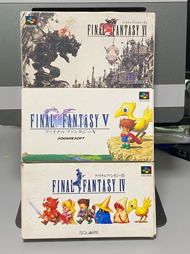 Nintendo Super Famicom Game Soft FINAL FANTASY 4 5 6 IV V VI SQUARE