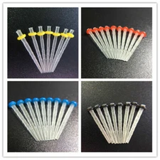 Dental Fiber Post Quartz Glass Screw Thread Straight 1.0mm-1.8mm 65% Fiber Oral