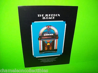 SONATA NOSTALGIA 1050 JUKEBOX SALES FLYER 1978 MADE IN MEXICO BLUE VERSION