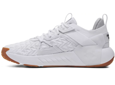 Under Armour Project Rock 6 White Grey Gum Bottom ALL SIZES