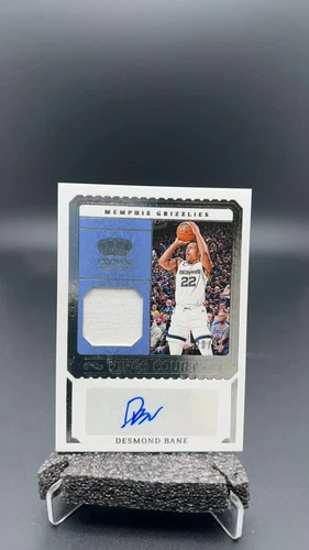 DESMOND BANE 2023-24 CROWN ROYALE KINGS COURT PATCH AUTOGRAPH AUTO /99 #8044AL