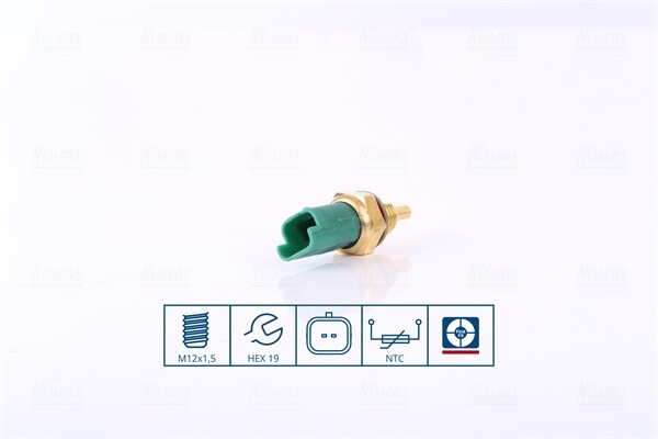 207087 NISSENS Sensor, coolant temperature for CITROËN,DS,FIAT,LANCIA,PEUGEOT,RE