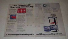 Anuncio Caltrate 600 vitaminas 1984 - ayuda a mantener los huesos sanos