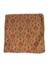 Lauren Ralph Lauren Lengham Floral Pillow Cover 16"x16" 100 Cotton Beige  Red